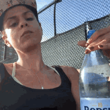 Staring Drinks Water GIF - Staring Drinks Water Selfie GIFs
