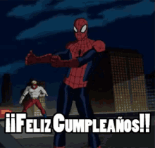 Feliz Cumpleaños Hombre Araña GIF - Feliz Cumpleanos Feliz Cumple Spiderman GIFs
