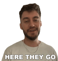 Here They Go Casey Frey Sticker - Here They Go Casey Frey There You Go Stickers
