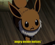 Angry Eevee GIF - Angry Eevee Noises GIFs