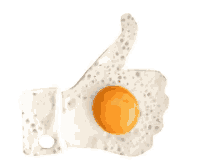 thumbs up egg two eggs breakfast good morning