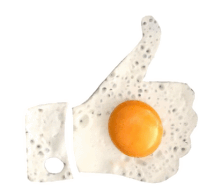 Thumbs Up Egg Sticker - Thumbs Up Egg Two Eggs Stickers