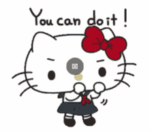 Hello Kitty You Can Do It GIF - Hello Kitty You Can Do It Cheer Up GIFs