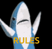 rules shark dance mascot cute