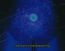 stars know everything universe starry night