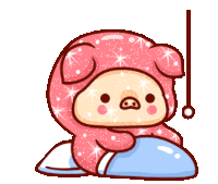 Goodnight Cute Sticker - Goodnight Cute Pig Stickers