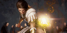 kassandra assassins creed pretty video game punch