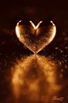 Love You Too Hearts GIF - Love You Too Hearts Golden Heart GIFs