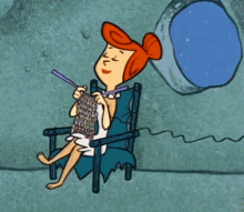Wilma Flintstone The Flintstones GIF - Wilma Flintstone The Flintstones Knitting GIFs