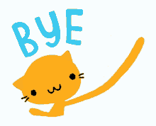 bye bye cat waving wave bye waving bye