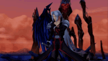 Sephiroth Kingdom Hearts GIF - Sephiroth Kingdom Hearts Dust GIFs