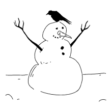 snow snowman crow raven frozen snow snowman crow raven frozen