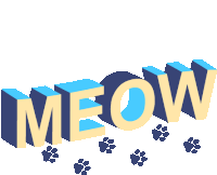 Meow Cat Sticker - Meow Cat Kitty Stickers