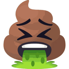 vomiting pile of poo joypixels yuck eww