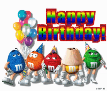 Happy Birthday M And Ms GIF - Happy Birthday M And Ms Celebrate GIFs