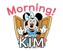 Minnie Mouse Morning Kim GIF - Minnie Mouse Morning Kim Good Morning GIFs