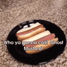 Who Ya Gonna Call? GIF - Ghost Mustard Mustard Hotdog GIFs