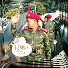 Balu Balu Salute GIF - Balu Balu Salute Soldier GIFs