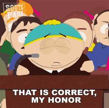 That Is Correct My Honor GIF - That Is Correct My Honor Eric Cartman GIFs