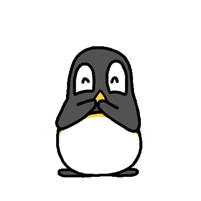 Penguin Big Eye Sticker - Penguin Big eye Giggling - Discover & Share GIFs