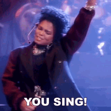 You Sing Janet Jackson GIF - You Sing Janet Jackson Control Song GIFs