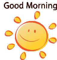 Good Morning Sun Sticker - Good Morning Sun Smile Stickers