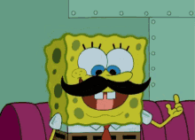 Spongebob Mustache GIF - Spongebob Mustache GIFs