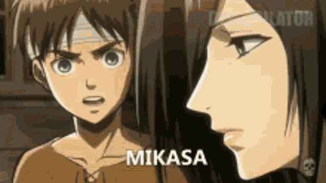 Mikasa Eren Gif Mikasa Eren Aot Discover Share Gifs