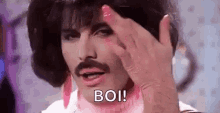 queen gay hairflip freddie mercury tongue out