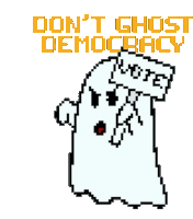 Spooky Season Ghost Sticker - Spooky Season Ghost Election Season Stickers
