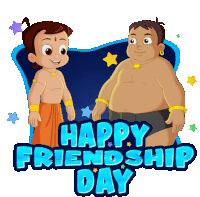 Happy Friendship Day Kalia Sticker - Happy Friendship Day Kalia Chhota Bheem Stickers