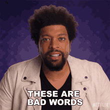 These Are Bad Words Deray Davis GIF - These Are Bad Words Deray Davis History Of Swear Words GIFs