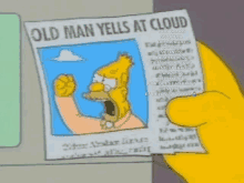 Yelling Cloud GIF - Yelling Cloud Old Man GIFs