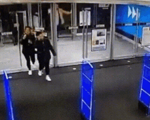 Store Glass Door Grand Entry GIF - Store Glass Door Grand Entry Stupid Entry GIFs