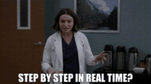 Greys Anatomy Amelia Shepherd GIF - Greys Anatomy Amelia Shepherd Step By Step In Real Time GIFs