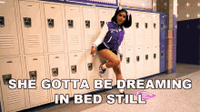 She Gotta Be Dreaming In Bed Still Lebra Jolie GIF - She Gotta Be Dreaming In Bed Still Lebra Jolie Now What Song GIFs