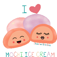 Mochi Mochi Ice Cream Sticker - Mochi Mochi Ice Cream Kawaii Stickers