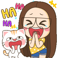 Laughing Haha Sticker - Laughing Haha Lol Stickers