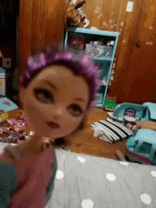 Doll Toy GIF - Doll Toy Purple Hair GIFs