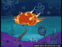 explosion spongebob