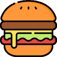 Hamburger Sticker - Hamburger Stickers