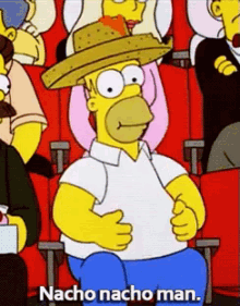 Nacho Nacho Man GIF - The Simpsons Homer Nacho GIFs