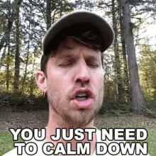 You Just Need To Calm Down Jon Heder GIF - You Just Need To Calm Down Jon Heder Cameo GIFs