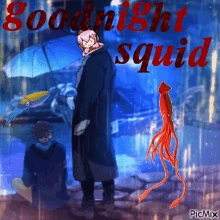 Goodnight Squid Obey Me GIF - Goodnight Squid Obey Me Belphie GIFs