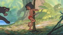 Mowgli Bagheera GIF - Mowgli Bagheera Tireslip GIFs