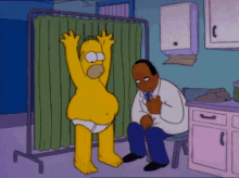 Measuring Homer'S Fat - Belly GIF - Belly The Simpsons Simpsons GIFs
