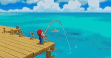 mario fishing
