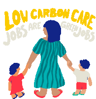 Low Carbon Care Jobs Are Green Jobs Enact Bold Legislation For Climate Sticker - Low Carbon Care Jobs Are Green Jobs Green Jobs Enact Bold Legislation For Climate Stickers