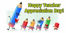 Thank You So Much Teachers Happy Teacher Appreciation Day GIF - Thank You So Much Teachers Happy Teacher Appreciation Day Pencils GIFs