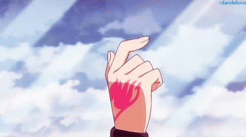 Fairy Tail Always Watching Gif Fairy Tail Always Watching Handsign Discover Share Gifs